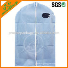 Personalized non woven suit bag with window and portable handles
